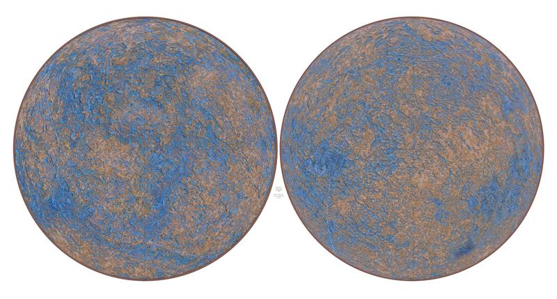 The Cosmic Microwave Background presented as a world map