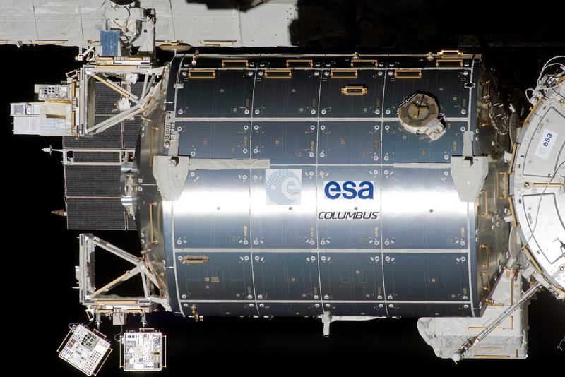 The European Columbus module on the International Space Station