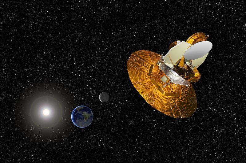 Artist's depiction of the WMAP satellite