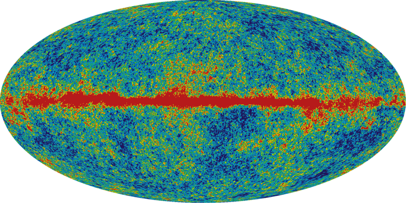 Full-sky cosmic microwave background temperature map