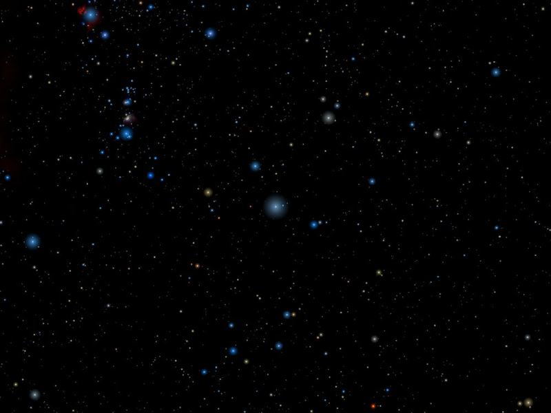 Rigel, the blue supergiant marking Orion's foot