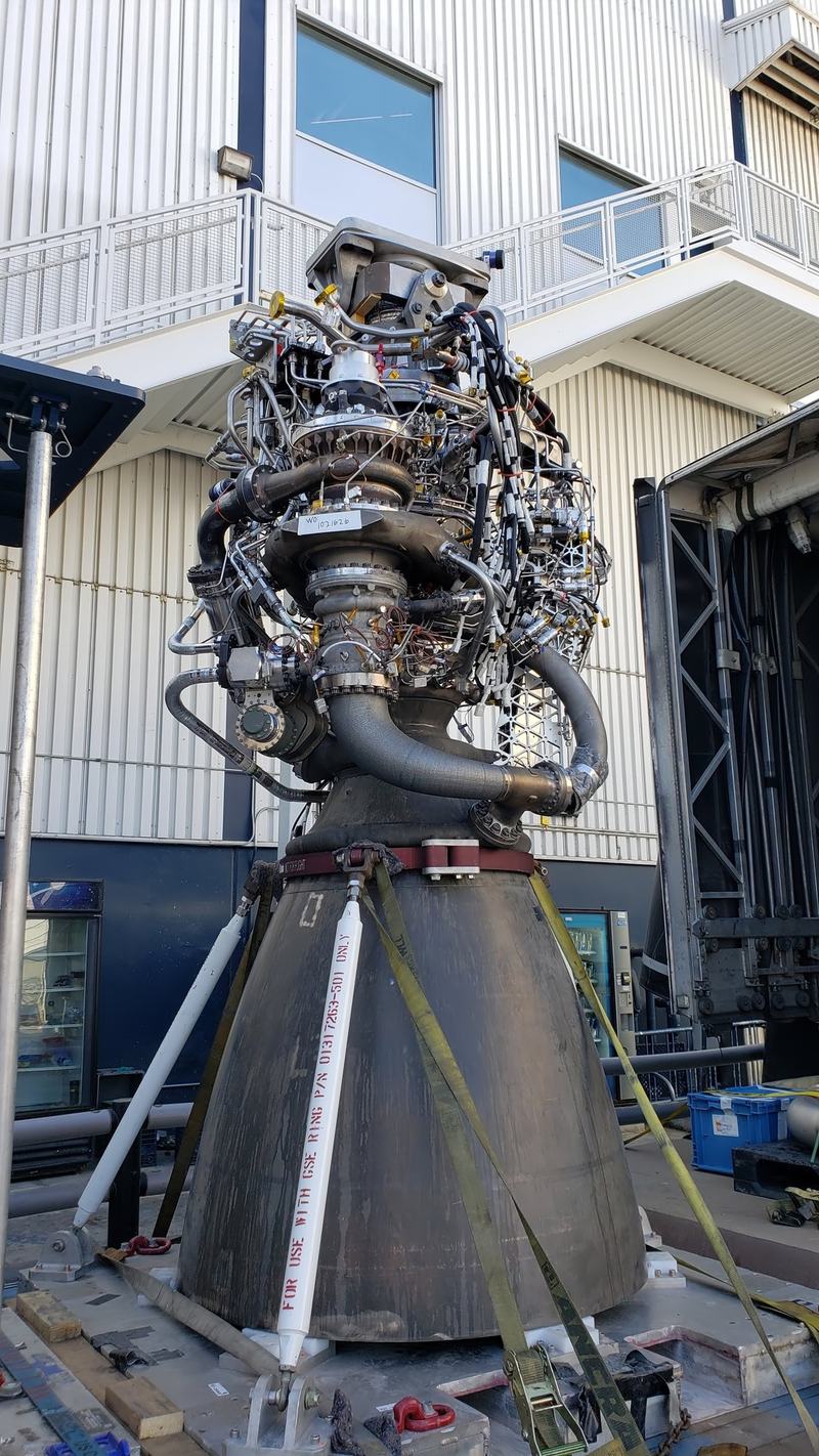 SpaceX sea-level Raptor engine at the Hawthorne facility